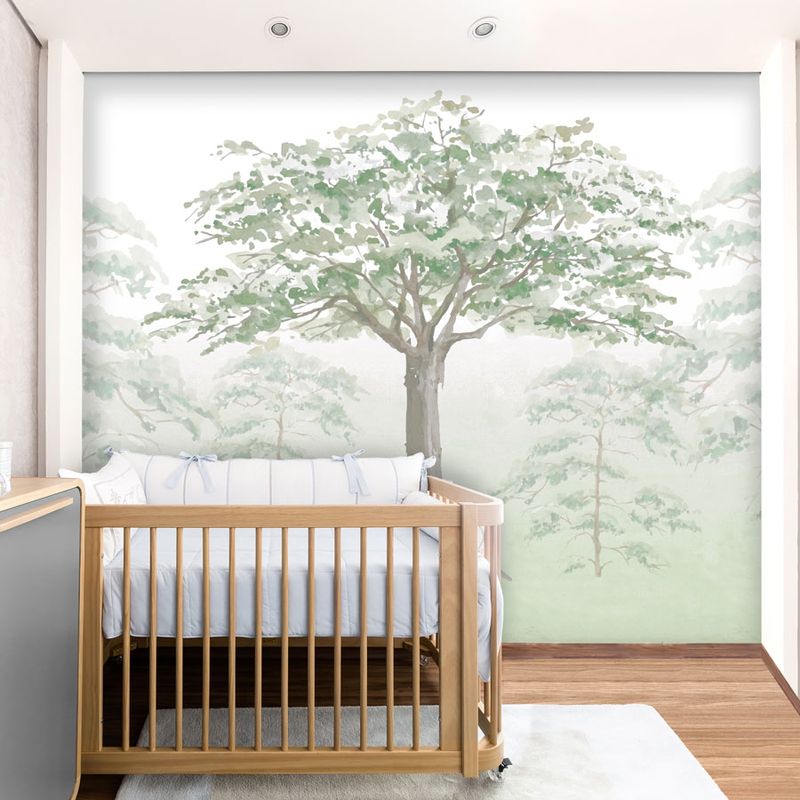 Papel-de-Parede-Infantil-Floresta-Aquarelada---Mural-1