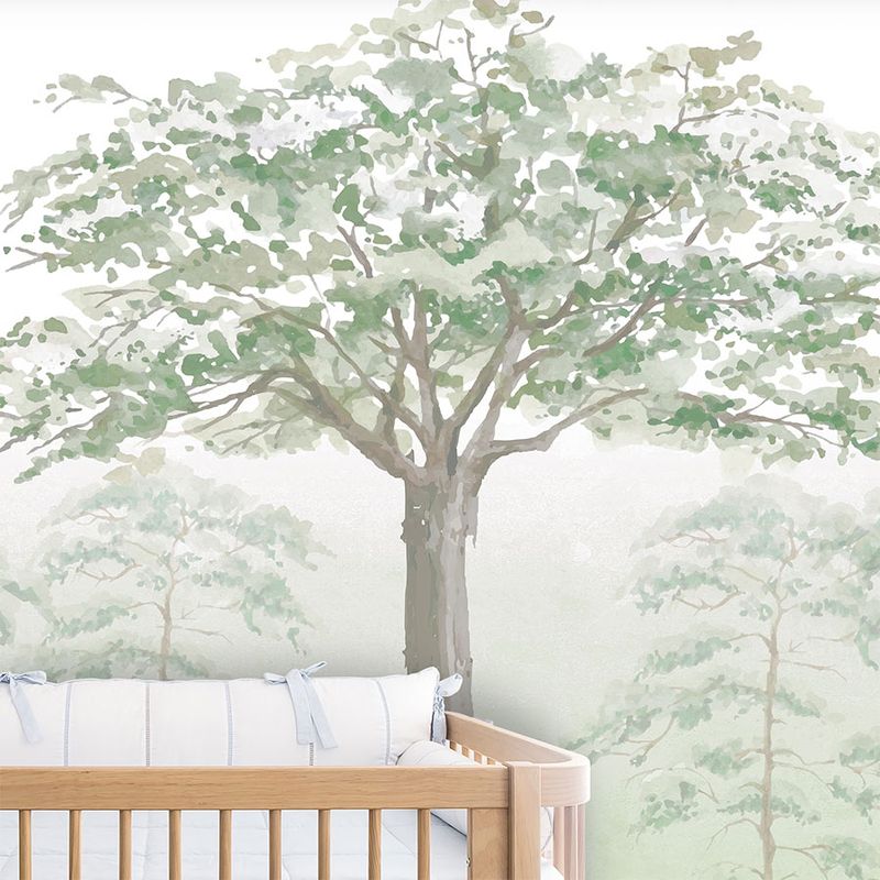 Papel-de-Parede-Infantil-Floresta-Aquarelada---Mural-2
