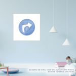 Quadro-Infantil-Placa-Vire-Azul-Aquarela---Quadrado-2