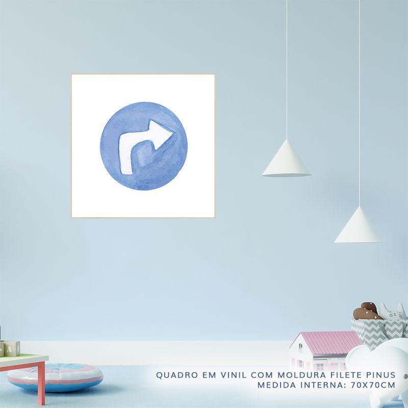 Quadro-Infantil-Placa-Vire-Azul-Aquarela---Quadrado-2