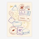 Quadro-Infantil-Selos-de-Viagem-Colors---Vertical-1