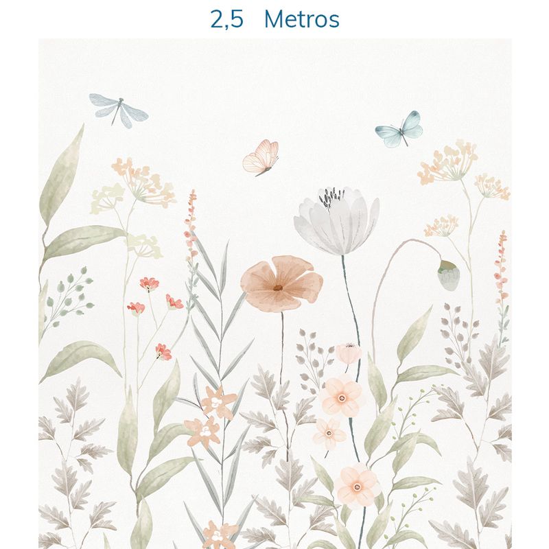 Papel-de-Parede-Infantil-Flores-de-Outono---Mural-3