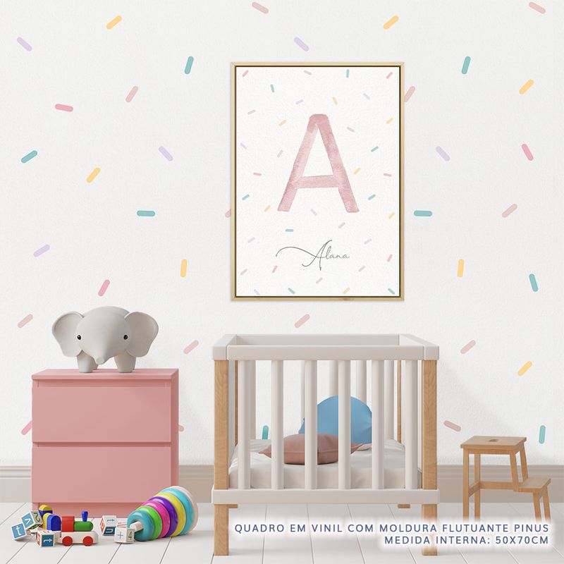 Quadro-Infantil-Com-Inicial-e-Confetes---Vertical-2