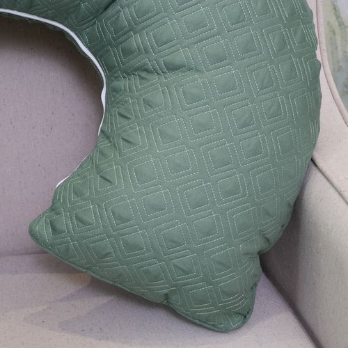 Almofada de Amamentação Losango - Verde Seco
