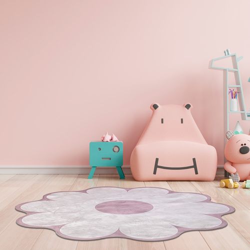 Tapete Infantil Flor Rosa Playmat