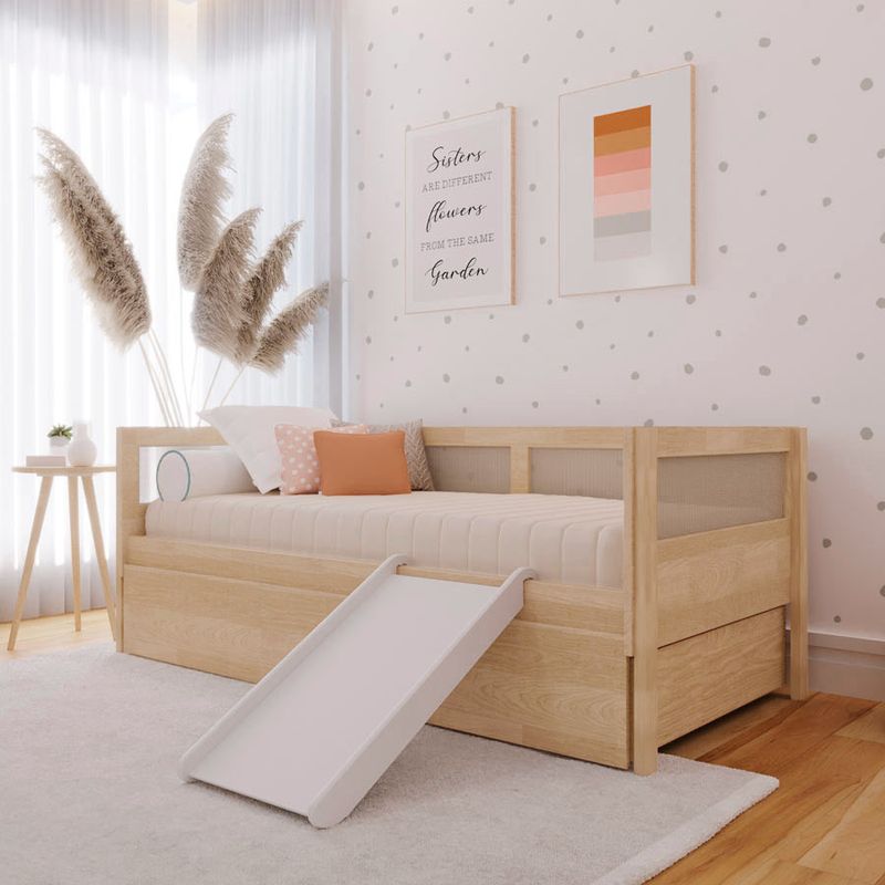 Combo-Cama-Sofa-Haus-Nature-com-Palha-2-em-1-com-Cama-Auxiliar-e-Escorregador---Carvalho-1