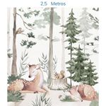 Papel-de-Parede-Infantil-Cervo-na-Floresta-Verde---Mural-3