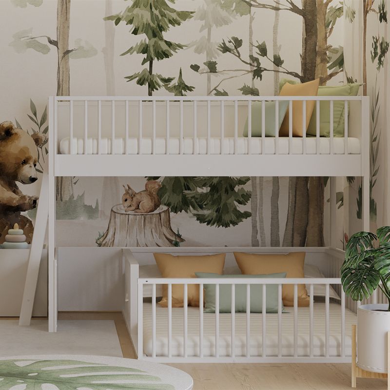 Beliche-Infantil-Montessoriana-Com-Cama-de-Casal-Fazenda---Branco-5