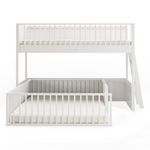 Beliche-Infantil-Montessoriana-Com-Cama-de-Casal-Fazenda---Branco-9