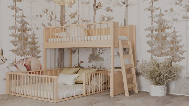 Beliche-Infantil-Montessoriana-Com-Cama-de-Casal-Fazenda---Carvalho-5