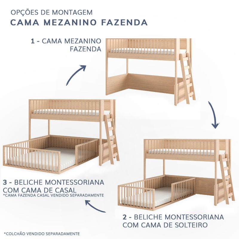 Beliche-Infantil-Montessoriana-Com-Cama-de-Casal-Fazenda---Carvalho-6