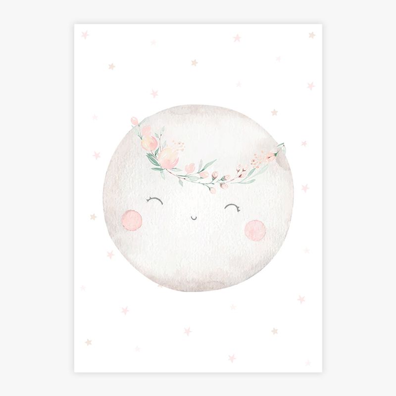 Quadro-Infantil-Lua-Aquarela-Rosa---Vertical-1