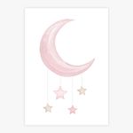 Quadro-Infantil-Lua-Com-Estrelas-Aquarela---Vertical-1