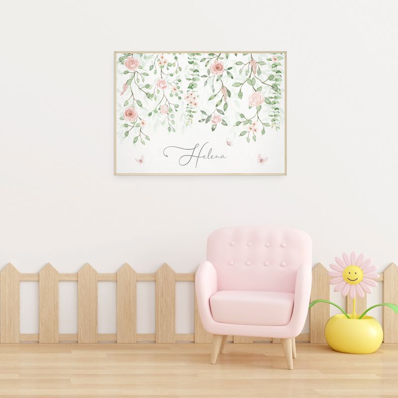 Quadro-Infantil-Nome-Jardim-Suspenso-Com-Flores---Horizontal-2