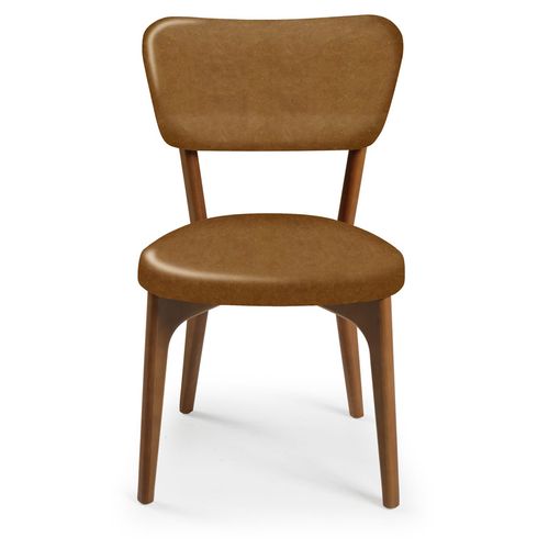 Cadeira Para Mesa de Jantar 50 Estofada Nogueira - Caramelo