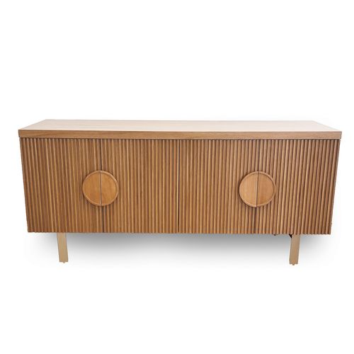 Buffet Duo Ripado - Cinamomo Natural e Pé Champagne