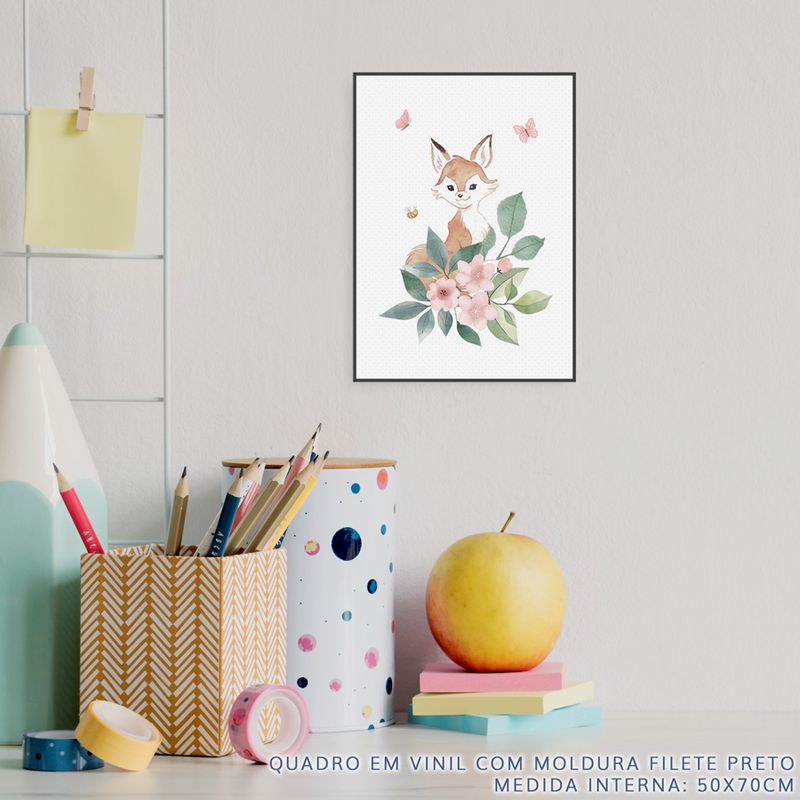Quadro-Infantil-Raposa-Jardim-da-Mali---Vertical-2