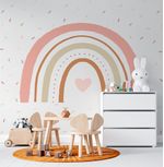 Papel-de-Parede-Arco-Iris-Aquarela-Com-Granulados-Cobre---Mural-1