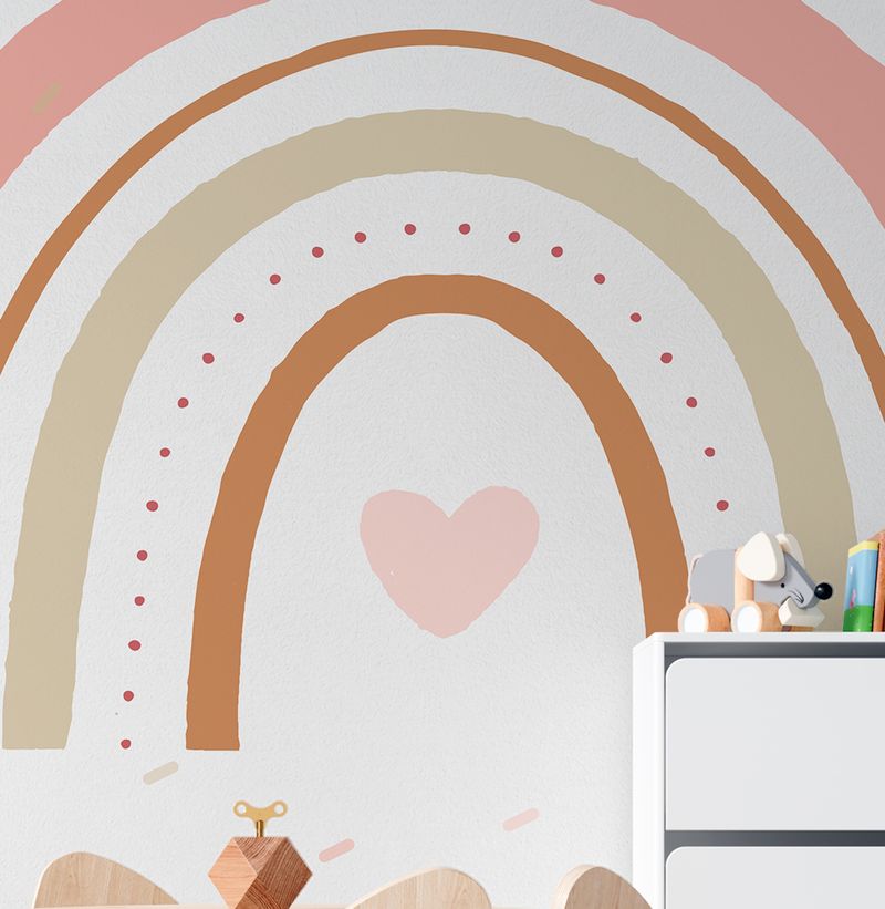 Papel-de-Parede-Arco-Iris-Aquarela-Com-Granulados-Cobre---Mural-2