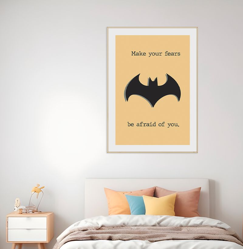 Quadro-Infantil-Batman-Amarelo---Vertical-2