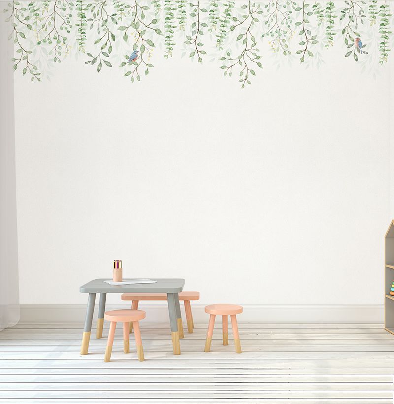 Papel-de-Parede-Adesivo-Infantil-Jardim-Suspenso-Mural---350m-x-270m---Bota-Fora-1