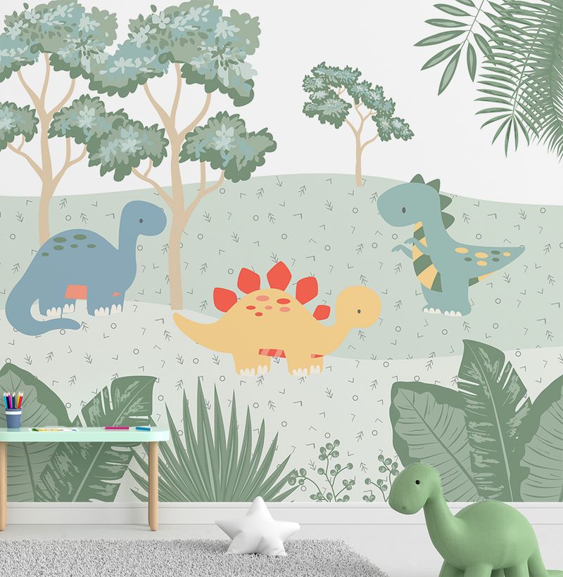 Papel-de-Parede-Adesivo-Infantil-Dino-Color---3m-x-270m---Bota-Fora-1
