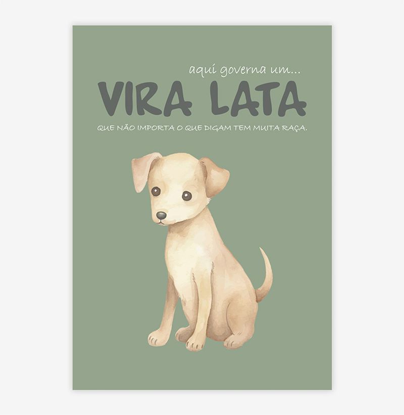 Quadro-Infantil-Retangular-Vira-Lata---Vertical-1