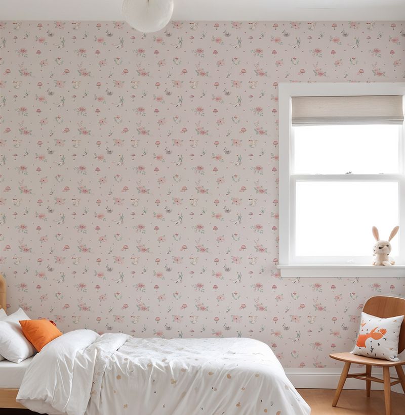 Papel-de-Parede-Cogumelos-Rosa-1
