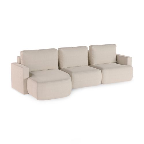 Sofá Onda Chaise Lado Esquerdo - Cru