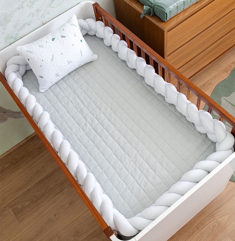 Colcha-para-Berco-Quadradinho-Chambre---Verde-Mescla-1
