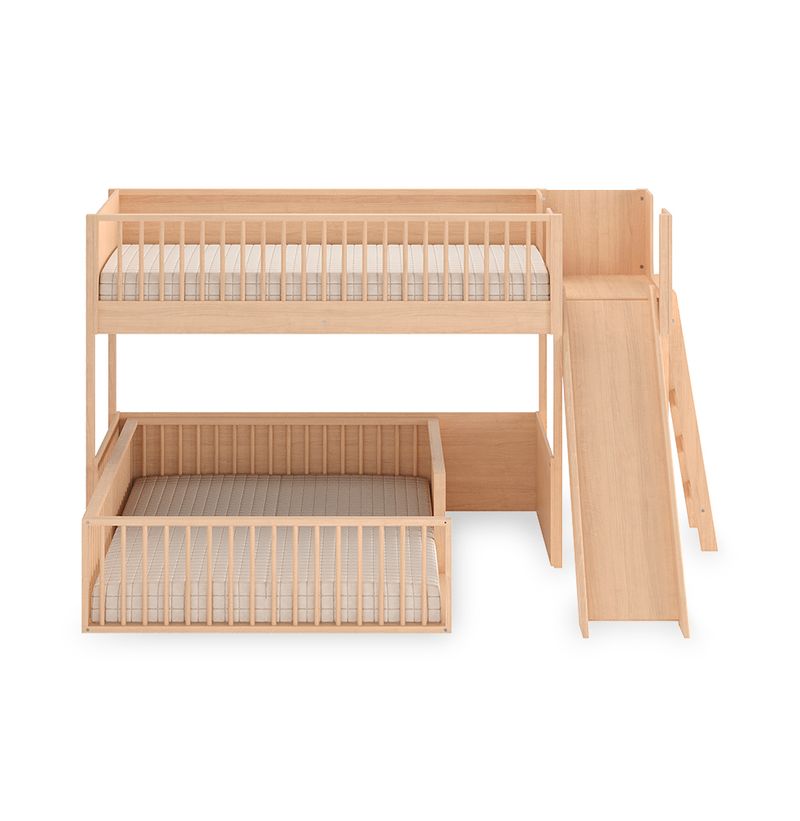 Beliche-Infantil-Montessoriana-Com-Cama-de-Casal-E-Escorregador-Fazenda---Carvalho-6