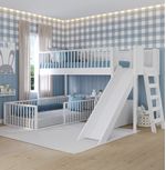 Beliche-Montessoriana-Com-Cama-de-Solteiro-Escorregador-Fazenda---Branco-1