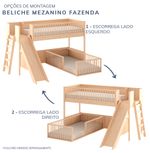 Beliche-Montessoriana-Com-Cama-de-Solteiro-Escorregador-Fazenda---Carvalho-