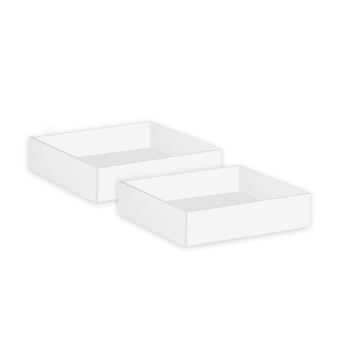 Conjunto 2 Gavetas Slim - Branco