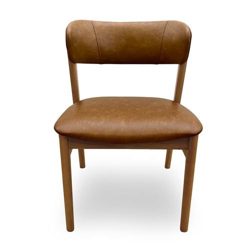 Conjunto de 2 Cadeiras Para Mesa de Jantar Madri Jequitibá Natural - Caramelo