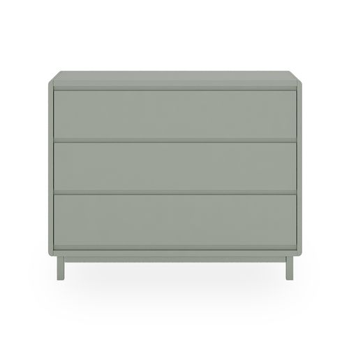Cômoda de Bebê Nord 3 Gavetas - Verde Jardim