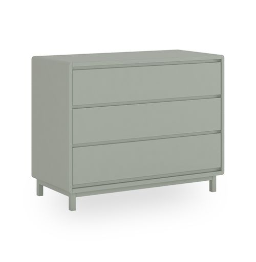 Cômoda de Bebê Nord 3 Gavetas - Verde Jardim