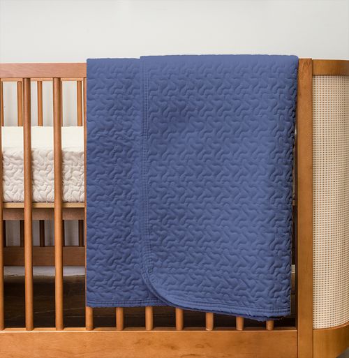 Colcha Para Berço Infinity - Azul Jeans