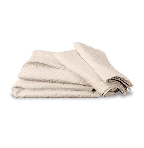 Kit Colcha Casal Infinity 3 Peças - Bege