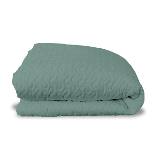 Colcha Casal Com Elástico Infinity - Verde Seco