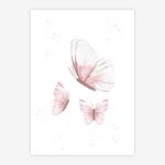 Quadro-Infantil-Jardim-Borboletas-Rosa-1