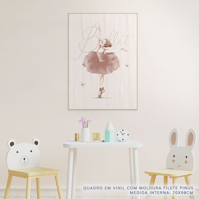 Quadro-Infantil-Bailarina-Rosa---Vertical-2