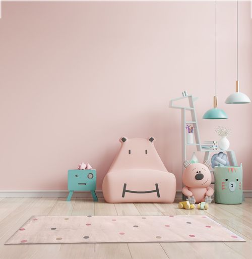 Tapete Infantil Passadeira Poá Rosa - Playmat