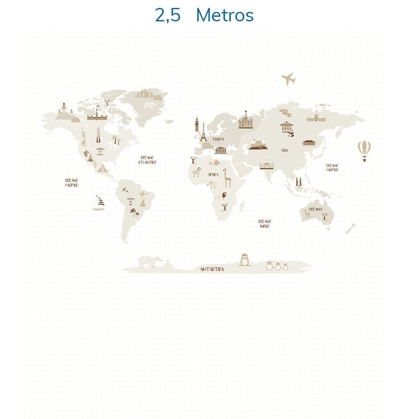 Mural-Mapa-Mundi-com-Gride-Bege-2