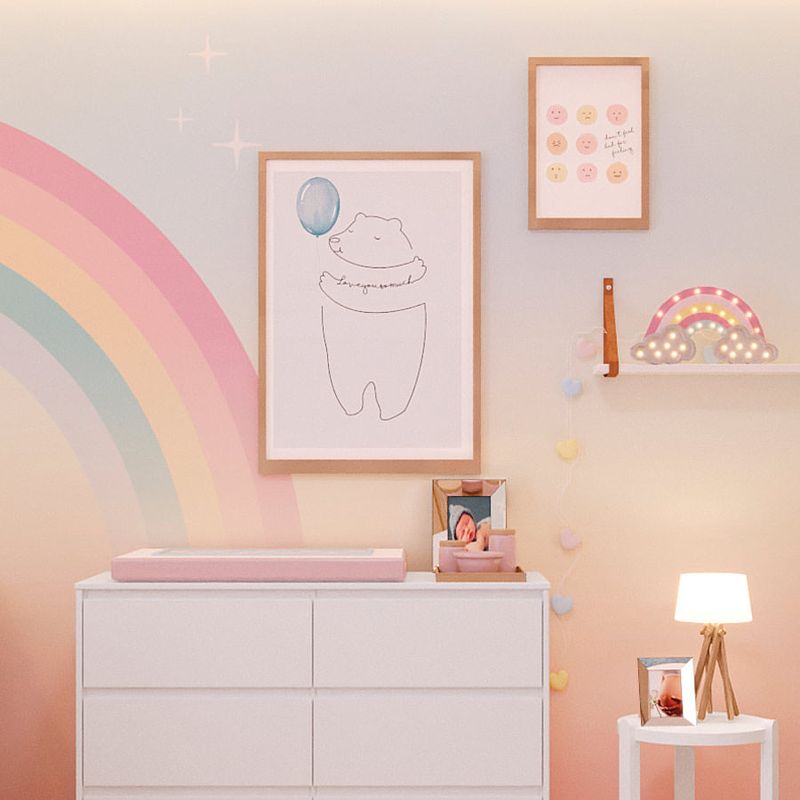 Quadro-Infantil-Feel-Free-and-Be-Happy-Rosa-3