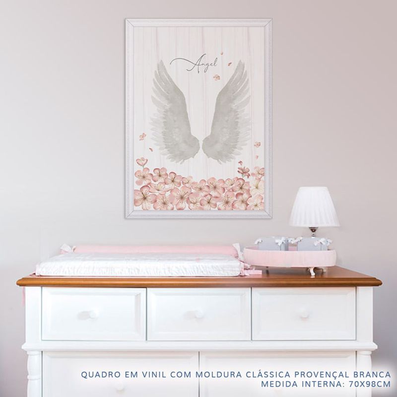 Quadro-Infantil-Asas-com-Nome-Rosa-2