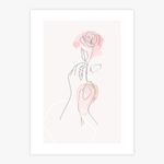 Quadro-Maos-com-Rosa-Minimalista-Aquarela-Rose-1