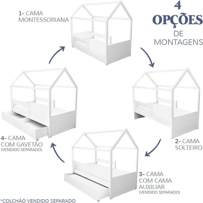 Cama-com-Casinha-Up-2-em-1-Rosa-Claro-2