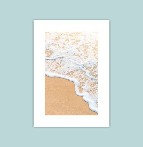 Quadro Praia e Mar - Vertical