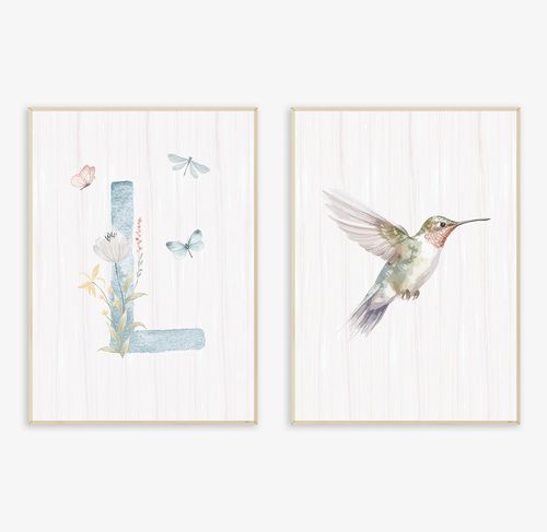 Conjunto com 2 Quadros Outono Candy e Personalizado - Vertical